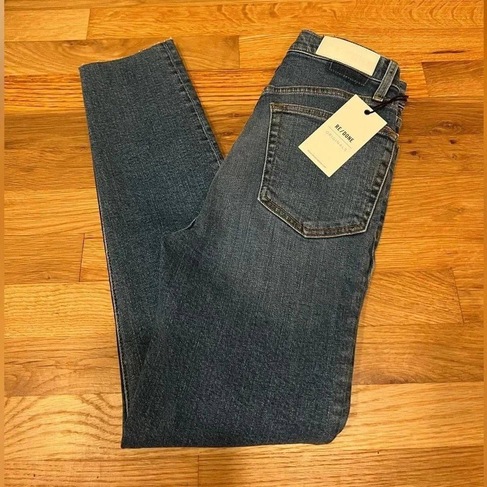 RE/DONE - High-Rise Ankle Crop Jean Size 26 NWT
